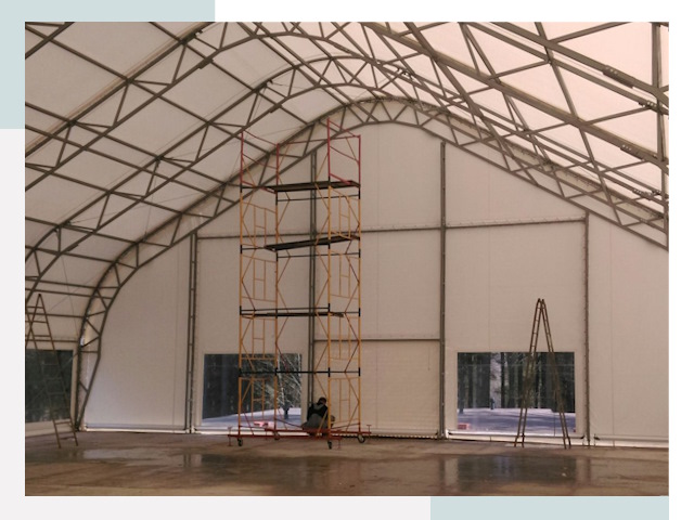 Шатровые ангары в Белореченске