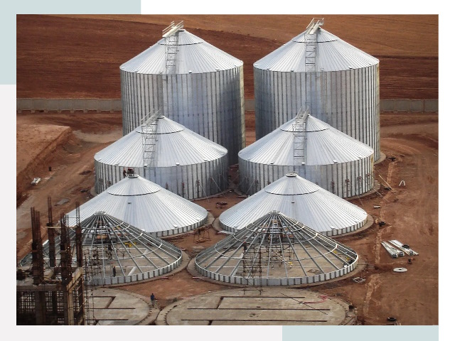 Строительство зерновых силосов в Белореченске